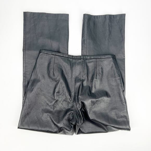 Vintage John Paul Richard Black Leather Pants Size 10 - Picture 2 of 6